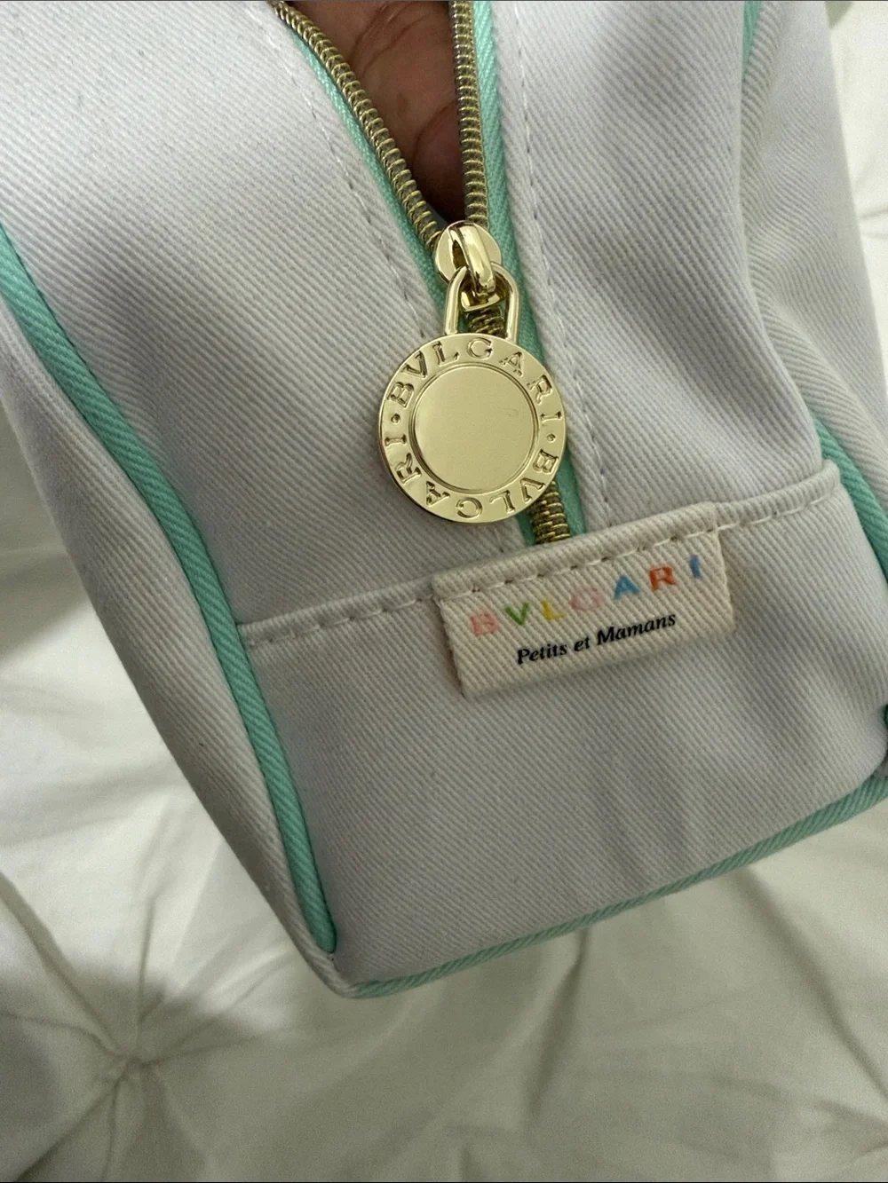 Bulgari Kids Bunny Bath Set – White, Purple & Gold Accents